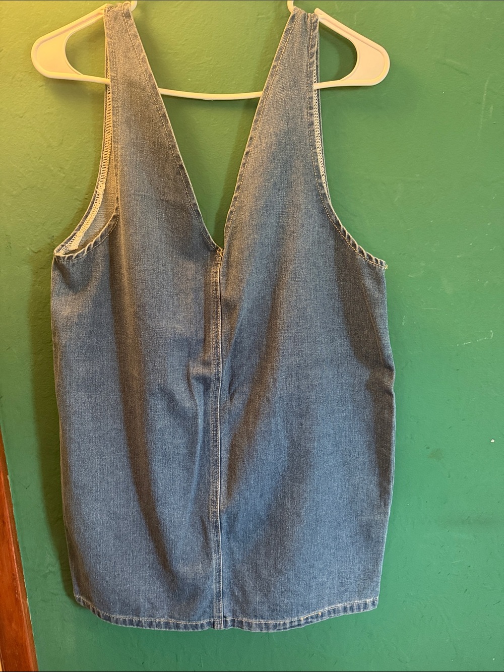 Women Denim One-Piece Jumper Dress - Blue